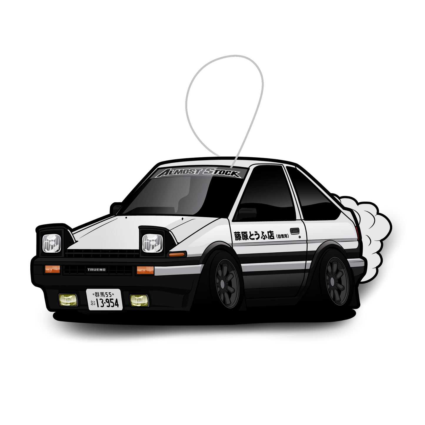🌸 AE86 Tofu Runner Air Freshener